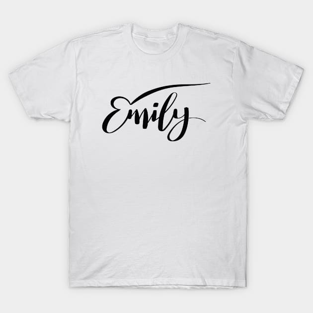 Emily Script T-Shirt by ProjectX23